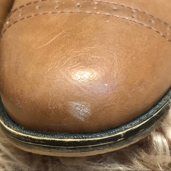 MUDD brown zip up combat boots - Picture 2 of 11